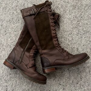 [ARIAT] Leather Lace-up Riding Boot